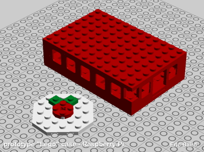 Lego case for Raspberry Pi